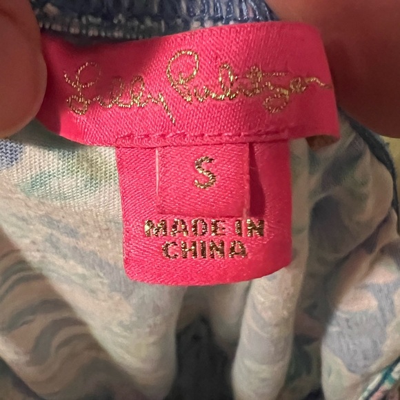 Lilly Pulitzer Loro Swing Dress Multi Dream Team Pink Blue Sz S - Picture 4 of 4